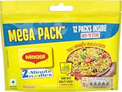MAGGI 2-Minute Instant Noodles 12 x 70/75g each (Weight may vary) | Your favourite masala noodl
