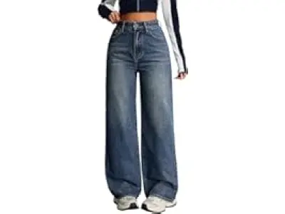 Nifty Women's Denim Stretchable High Waist Baggy Jeans for Women