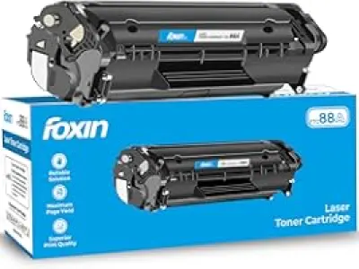 FOXIN FTC 88A/CC388A Black Laser Toner Cartridge Compatible for HP Laserjet Printer M1136, MFP,