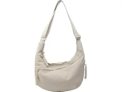 Lyrovo Travel Crossbody Crescent Bags for Women Over Shoulder Purse with Zipper Half Moon Sling