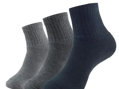 Jockey 7036 Men Compact Cotton Terry Ankle Length Socks With StayFresh Treatment_(Pack of 3)