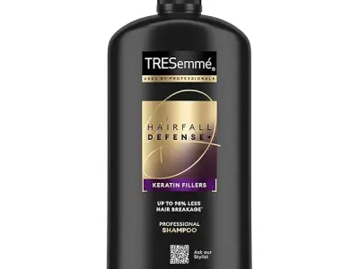 TRESemme Hairfall Defense+ Shampoo 1000ml With Keratin Fillers | Longer and Stronger hair | Prevents Hair Fall due to Breakage | Paraben-Free