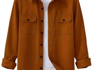 DEELMO Men’s Stylish Cotton Blend Casual Shirt || Full Sleeve Button-Down Shirt with Dual Flap Pockets || Comfortable Breathable Fabric || Perfect for Casual Office and Outing Wear