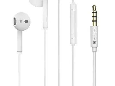 Portronics Conch Theta A in Ear 3.5mm Wired Earphones with In Line HD Mic, Powerful Audio, 14.2mm Dynamic Driver, Unique Earbuds Design, TPE Anti Tangle Wire,In line Controls,Wide