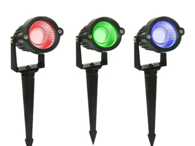 CELIGHT 5W RGB LED Garden Spike Light|Automatic Color Changing|Waterproof Outdoor Tree Multicolor Spotlight| Spike Lamp for Lawn, Garden, Pathway,Plants and Trees|Pack of 1|