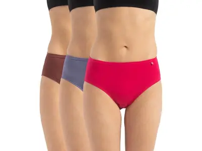 Jockey 1406 Women High Coverage Super Combed Cotton Hipster with Concealed Waistband and StayFr