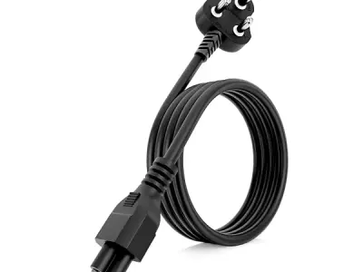 Cablet 1.5M Black 3 Pin Laptop Power Cable with 18 AWG & 700W Heavy Duty Universal Power Cable Replacement for Charger Adapter Power Cord for Laptop
