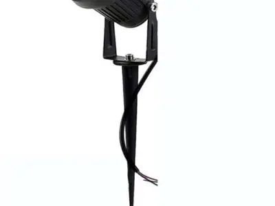 Gesto 5 Watt Outdoor Spike Focus 'IP65 ' Water Resistant and Adjustable 180° Black Aluminium Body Outdoor LED Garden Lights with Spike Stand (Green) - Pack of 1