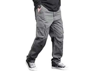 Lymio Cargo for Men | Cotton Cargo Pant | Drawstring Waist Pant (Also Available in Plus Sizes)