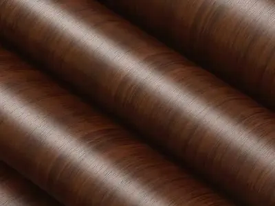wolpin Wood Door Wallpaper 45 x 600 CM (Mahogany Brown) | DIY Self Adhesive Vinyl for Door Furniture Almirah Table Top Wardrobe | PVC Shelf Liner Contact Paper for Home Décor Kitch