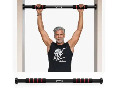 Lifelong Adjustable Doorway Pull Up Bar, 62-100cm