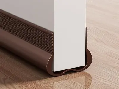 GSAINTLY® Gap Filler for Door Bottom Seal Strip - Sound-Proof, Reduce Noise, Energy Saving Door Stopper for Reduce Door Dust, Insects Protector (Brown)