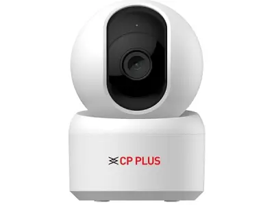 CP PLUS 2MP Full HD Wi-Fi CCTV Camera for Home with Motion Tracking | Smart Detection Suite | Night Vision | Cloud Recording | View & Talk | Supports OK Google | CTC Cyber Secure |