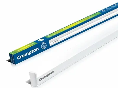 Crompton Laser Ray Smile 20W LED Batten, 4 Feet | 6500K, Pack of 1 | 4 feet slim profile; shockproof; zero mercury; BIS approved; CRI above 80; 6500K cool day light