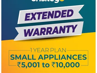 ONSITEGO 1 Year Extended Warranty for Small Appliances (Rs.5001-10000) (Email Delivery - No Physical Kit) for B2B