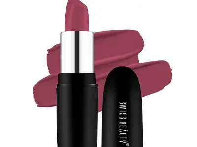 Swiss Beauty Pure Matte Creamy Lipstick | Non-drying, Highly pigmented Lipstick | Shade- Hot Nude, 3.8gm|