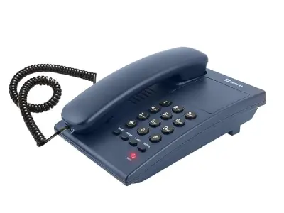 Beetel G10 Newly Launched, Corded Landline Phone, Ringer LED Indication, Desk and Wall Mountable, 3 Step Ringer Volume Control, Tone/Puls/Flash/Pause/Redial, TEC Certified (G10 Blu