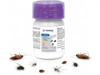 Temprid SC for Cockroach, Mosquitoes, House Flies & Bed Bug Control | No Smell | Mix Only with