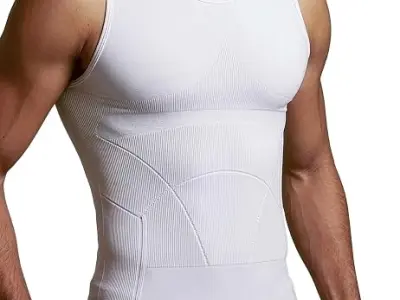 DAMENSCH Form Shapewear for Men, Comfortable and Stretchy Body Shaper for Man, Posture Correcting Tummy Tucker, Breathable Gynecomastia Compression T Shirt, Ideal for Parties Shirt