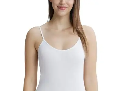 Jockey 1487 Women Super Combed Cotton Rib Camisole with Adjustable Straps