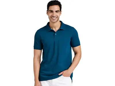 Amazon Brand - Symbol Men's Cotton Rich Solid Polo Tshirt | Collar Tshirts | Half Sleeves | Pla