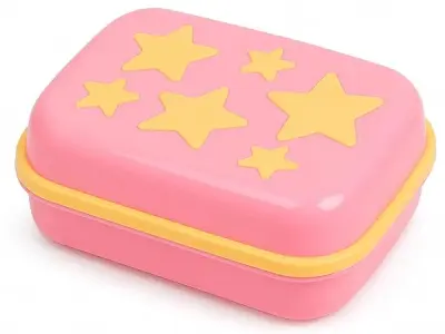 Sulfar Covered Star Shape Soap Keeping Plastic Case for Bathroom use