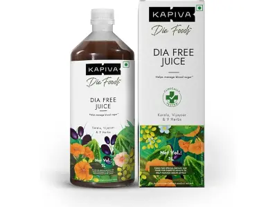 Kapiva Dia Free Juice, 1L | Scientifically designed formulation to support sugar levels | Karel