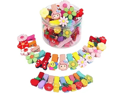 Shining Diva Fashion 26 Pcs Colorful Hair Accessories Hair Clips for Girls Kids Baby Girl Toddl