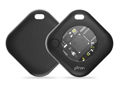 pTron TagNet X1 for iPhone/iOS Users, Works with Apple Find My Network, MFi, Anti-Lost & Loud 80dB Buzzer Alert, No SIM Needed, Item Finder for Keys, Wallets, Bags, 1-Year Battery