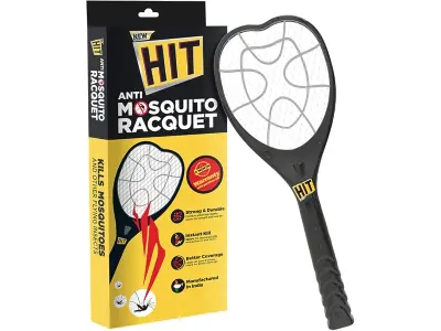 HIT Anti Mosquito Racquet Rechargeable Insect Killer Bat with LED Light