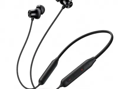 LIMESHOT Original Bluetooth Neckband Compatible with Bullets Wireless Z2 ANC Neckband Black Color 45dB Hybrid ANC, 12.4mm Drivers, 30 Hours Battery, Fast Charging [Black]