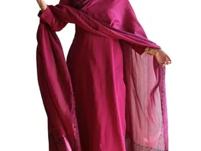 GoSriKi Women's Viscose Straight Solid Kurta with Narrow Pant and Dupatta | Kurta for Women | Kurta Pant Dupatta Set | Ethnic Suit for Women | Traditional Indian Outfit | Women's E