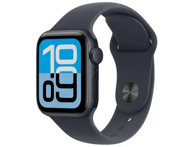 Apple Watch SE 3 GPS 40mm Midnight Aluminium Case with Midnight Sport Band - M/L