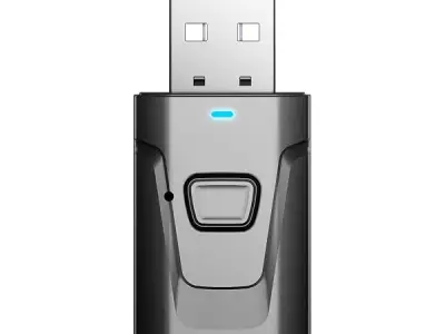 Skypearll Car Bluetooth Adapter, USB Bluetooth Receiver Transmitter with 3.5mm Aux Jack Adapter for Hands-Free Car Kit Built-in Mic, Home Theatre, Headphones, Pc, Tv with Easy Slid