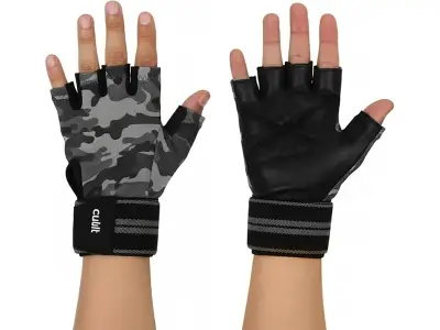 CULT Gym Gloves for Men Workout & Gym Gloves for Woman | Anti-Slip Leather Grip Workout Hand Gl