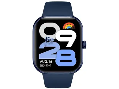 Redmi Move Smartwatch | 1.85" AMOLED (390×450, 600 nits) | Bluetooth Calling | 140+ Sports | 24×7 HR & SPO₂ | AOD | Up to 14-Day Battery | HyperOS (Blue Blaze Strap)