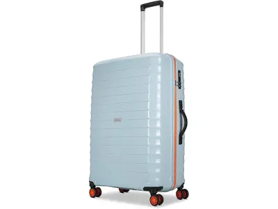 Aristocrat Altitude 8-Wheel Medium Size Hard Case Trolley Bag, Surf Spray | Durable Polypropyle
