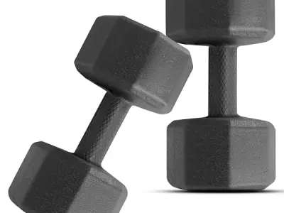 Slovic Dumbbells Set for Home Workout 10 KG [5 KG x 2] | Anti-Skid PVC Dumbbells Pair for Exercise | Home Gym Equipment for Home Workout | Exercise Equipement Weights for Home Gym