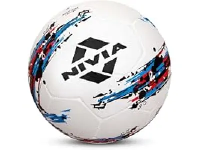 Nivia Storm Football - Size 5 (White), Rubber