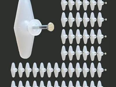 Jinka Nails (Regular Size, 50 Pieces) Wall Hooks for Photo Frames, Clocks, Mirrors, Keys, Decorative Items, etc. Holds Upto 3 Kgs. Wall Hooks for Hanging Strong - 50 Pieces Packet.