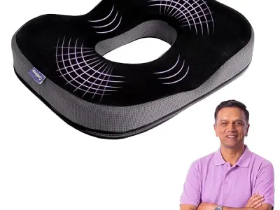 Careforce Donut Pillow for Tailbone Pain Relief Orthopedic Coccyx Cushion for Sitting, Hemorrhoids & Piles Relief, Sciatica Support Donut Seat Cushion for Office Chair, Car Seat &