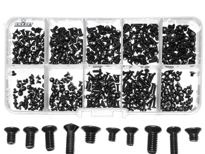 XIKKART 500 Pcs Laptop Notebook Computer Replacement Screws Kit | Compatible with Lenovo, Toshiba, Gateway, Samsung, HP, IBM, Dell, Sony, Acer, Asus | SSD, Hard Disk, (1 Box (500 P