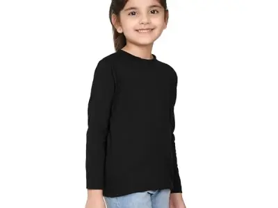 Nusyl Girls Full Sleeves T-Shirt for Kids | Cute Printed Casual Wear | Soft Cotton Blend | Comfortable Regular Fit | 2-16 Years | Multiple Colors