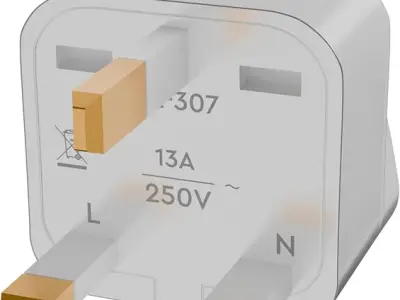 rts UK Adapter for Indian Pins, India to UK UAE, Hong Kong, Dubai, UK Power Adapter Converter- Type G - Perfect for Laptop, Camera, Phones, Chargers, iPhone, tablets, Bluetooth spe