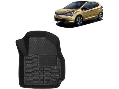 Kingsway Accessories Premium 4.5D Car Floor Mats Only Compatible with Tata Altroz (Year 2020 On