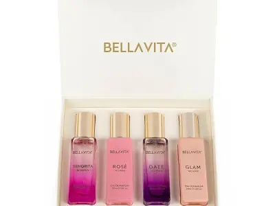 Bella Vita Luxury | Perfume Gift Set for Women 4x20ml | Gifts for Woman | Perfume for Woman | Date, Senorita, Glam, Rose Long Lasting EDP | Floral & Fruity Premium Fragrance