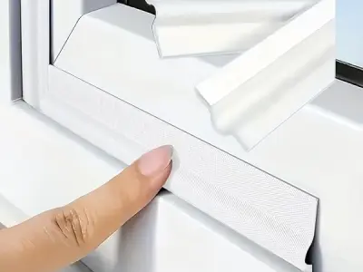 HASTHIP® 10m Self Adhesive PU Foam Soundproof Window Sealing Strips for Gap | Sealing Strips Weather Stripping for Reduces Drafts, Door Weatherproof, Windproof Window Frame Seal Br