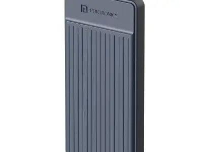 Portronics Luxcell B12 10,000mAh 12W Power Bank, Ultra Slim Power Bank with USB-A Output Port & Type C Input Port | BIS Certified | Type C Cable Included | Made in India (Dark Blue