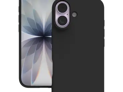YATWIN Silicone Case for iPhone 17, Soft-Touch, Shockproof, DustProof, Antiskid Phone Cover for Apple iPhone 17 - Black