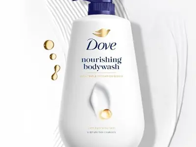 DOVE Nourishing Bodywash, 825ml, for Soft and Smooth Skin, with Triple Hydration Serum & Glycerine, Dermatologically Tested, Paraben-Free, Sulphate-Free
